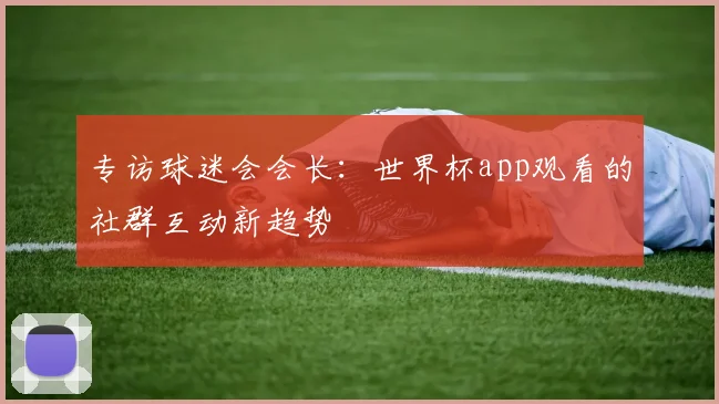 专访球迷会会长:世界杯app观看的社群互动新趋势